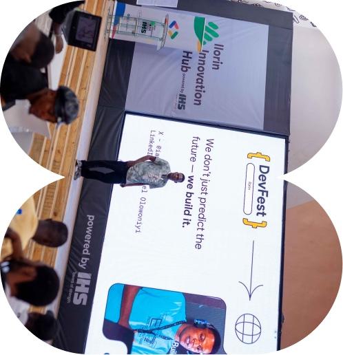 A DevFest Ilorin session in progress at Ilorin Innovation Hub